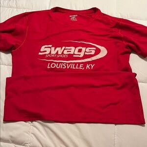 Swags Brooks Unisex Red Running Tee